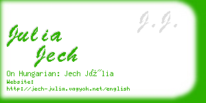 julia jech business card